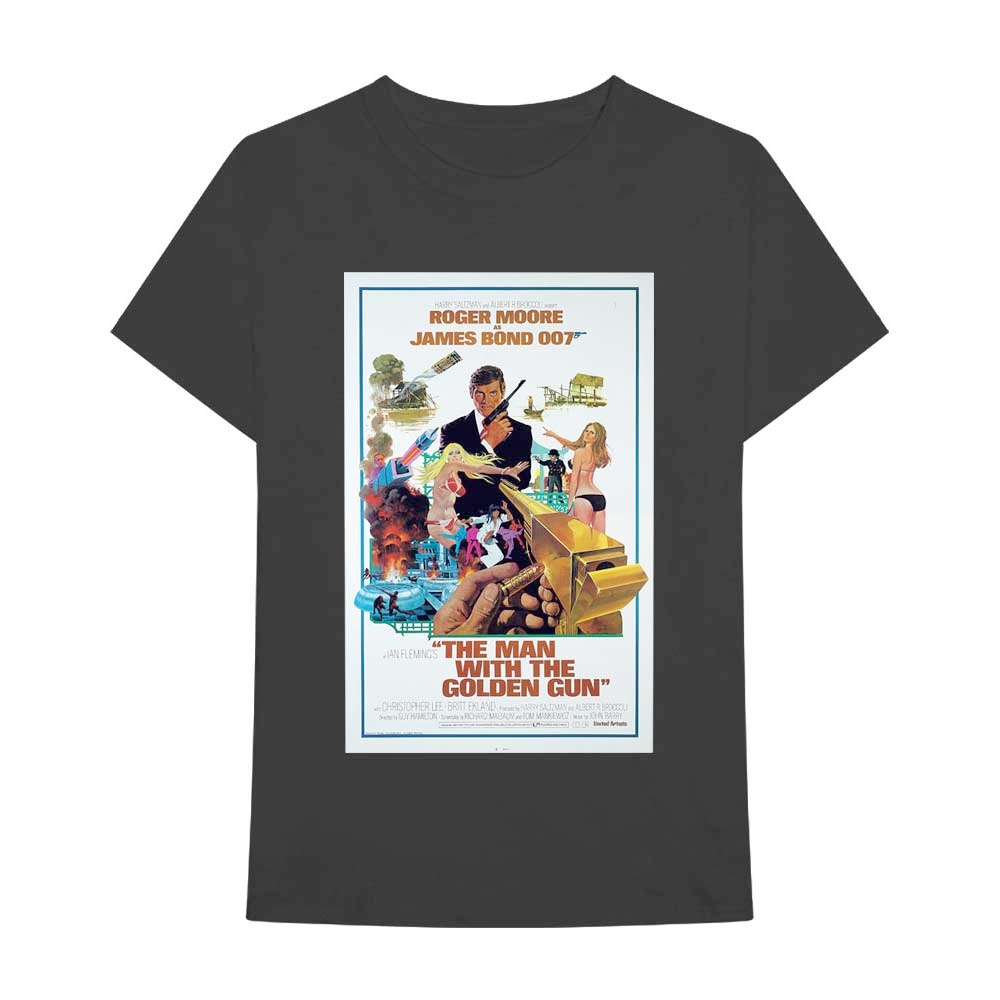 James Bond - The Man With The Golden Gun Poster Tshirt Homme - Noir